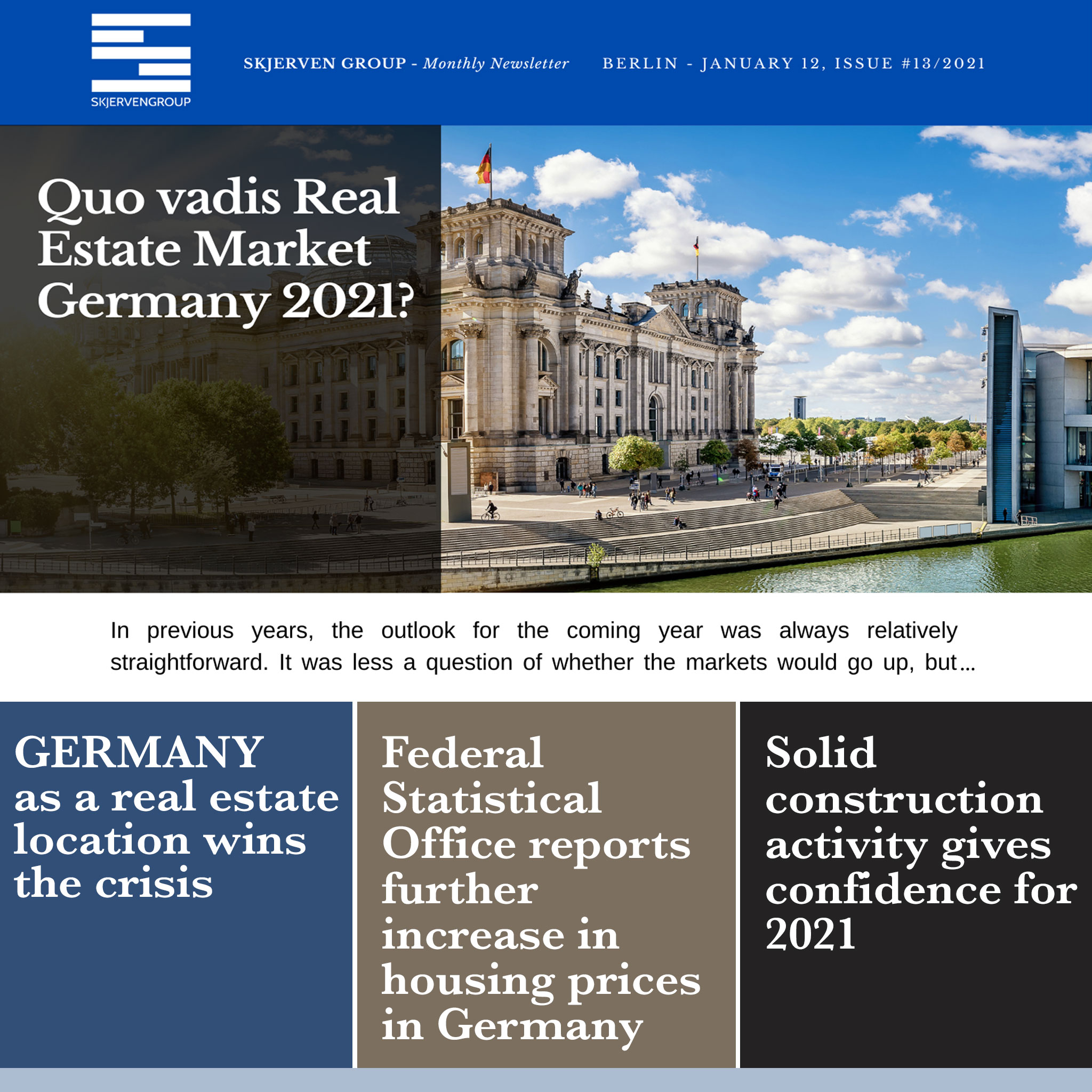 Quo vadis Real Estate Market Germany 2021? Skjerven Group